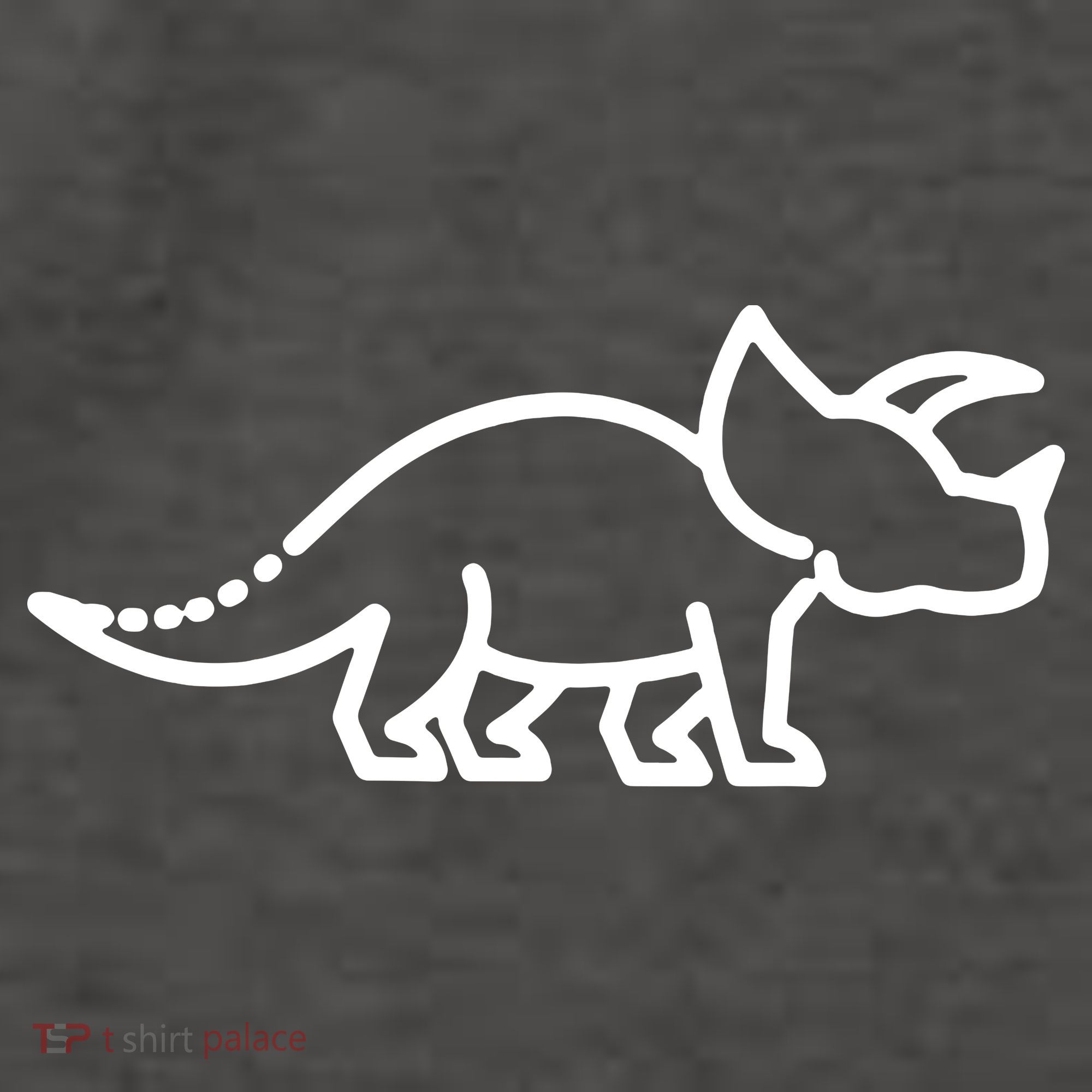 Triceratops Dinosaur Badge Vector Backpack