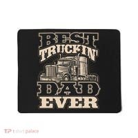 Truck Driver Best Trucking Dad Ever Trucker Fathers Day Mousepad thumb 0