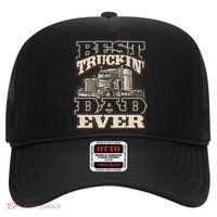 Truck Driver Best Trucking Dad Ever Trucker Fathers Day Hat thumb 0