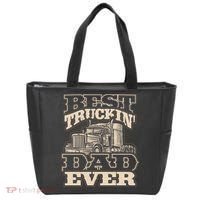 Truck Driver Best Trucking Dad Ever Trucker Fathers Day Tote Bag thumb 0