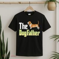 The Dogfather Basset Hound Funny Dog Owner Father’ Day T-Shirt thumb 2