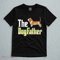 The Dogfather Basset Hound Funny Dog Owner Father’ Day T-Shirt thumb 5