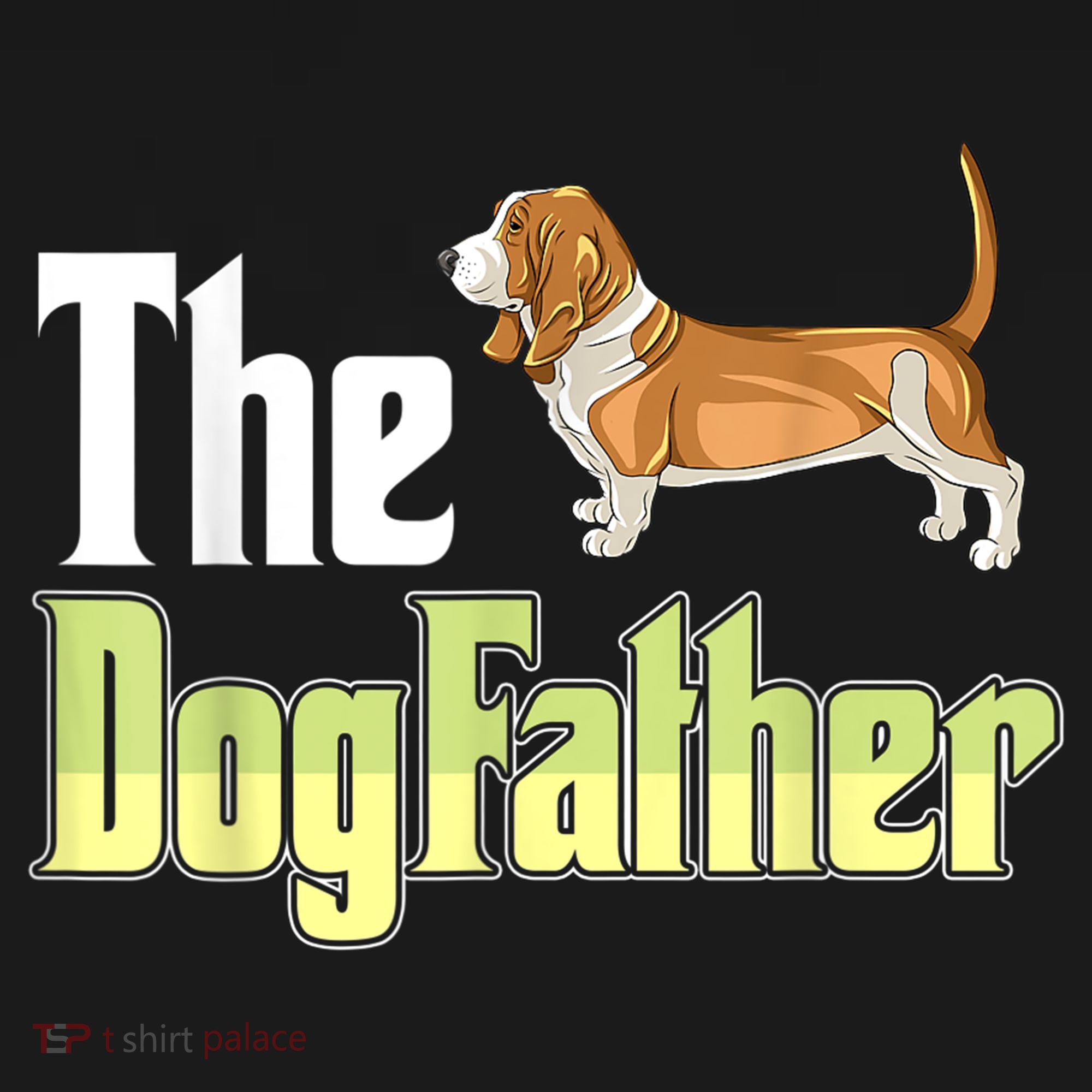 The Dogfather Basset Hound Funny Dog Owner Father’ Day Women's Hoodie