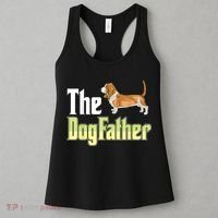 The Dogfather Basset Hound Funny Dog Owner Father’ Day Women's Tank Top thumb 3