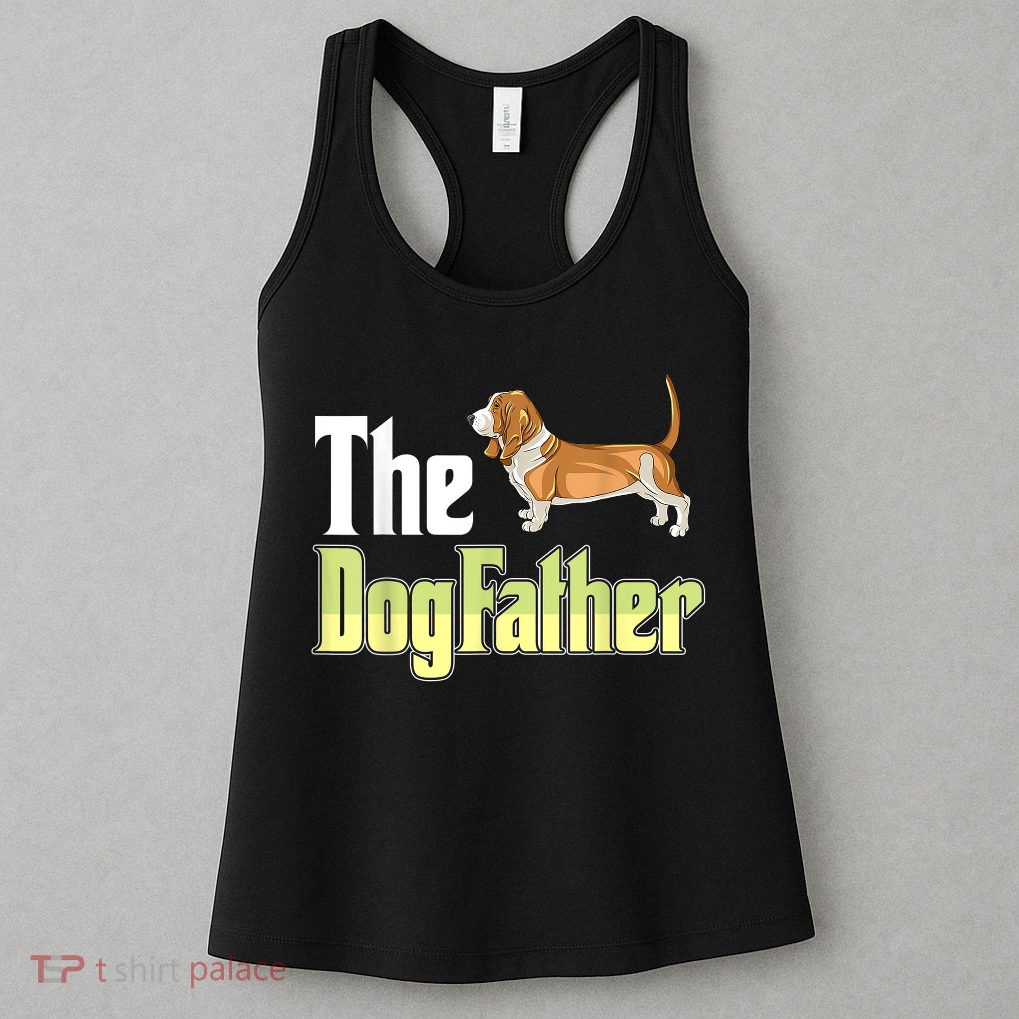 The Dogfather Basset Hound Funny Dog Owner Father’ Day Women's Tank Top