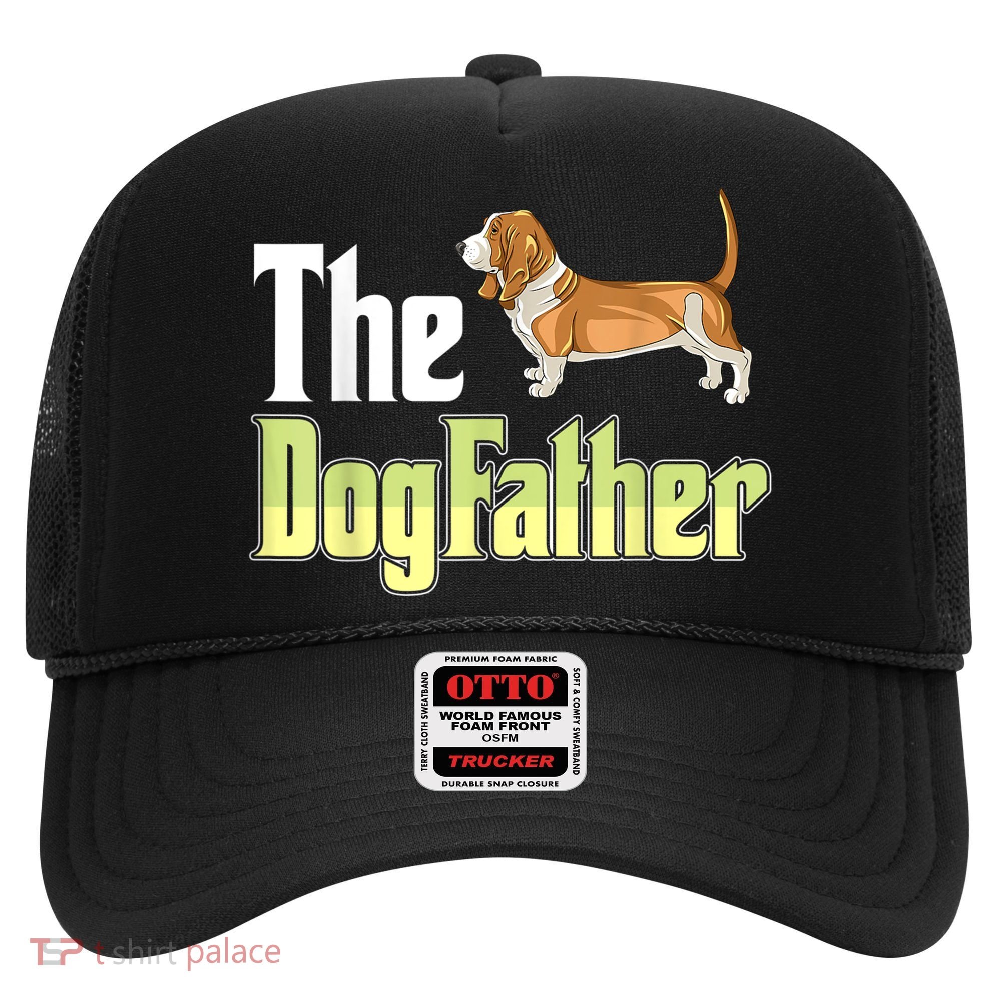The Dogfather Basset Hound Funny Dog Owner Father’ Day Hat