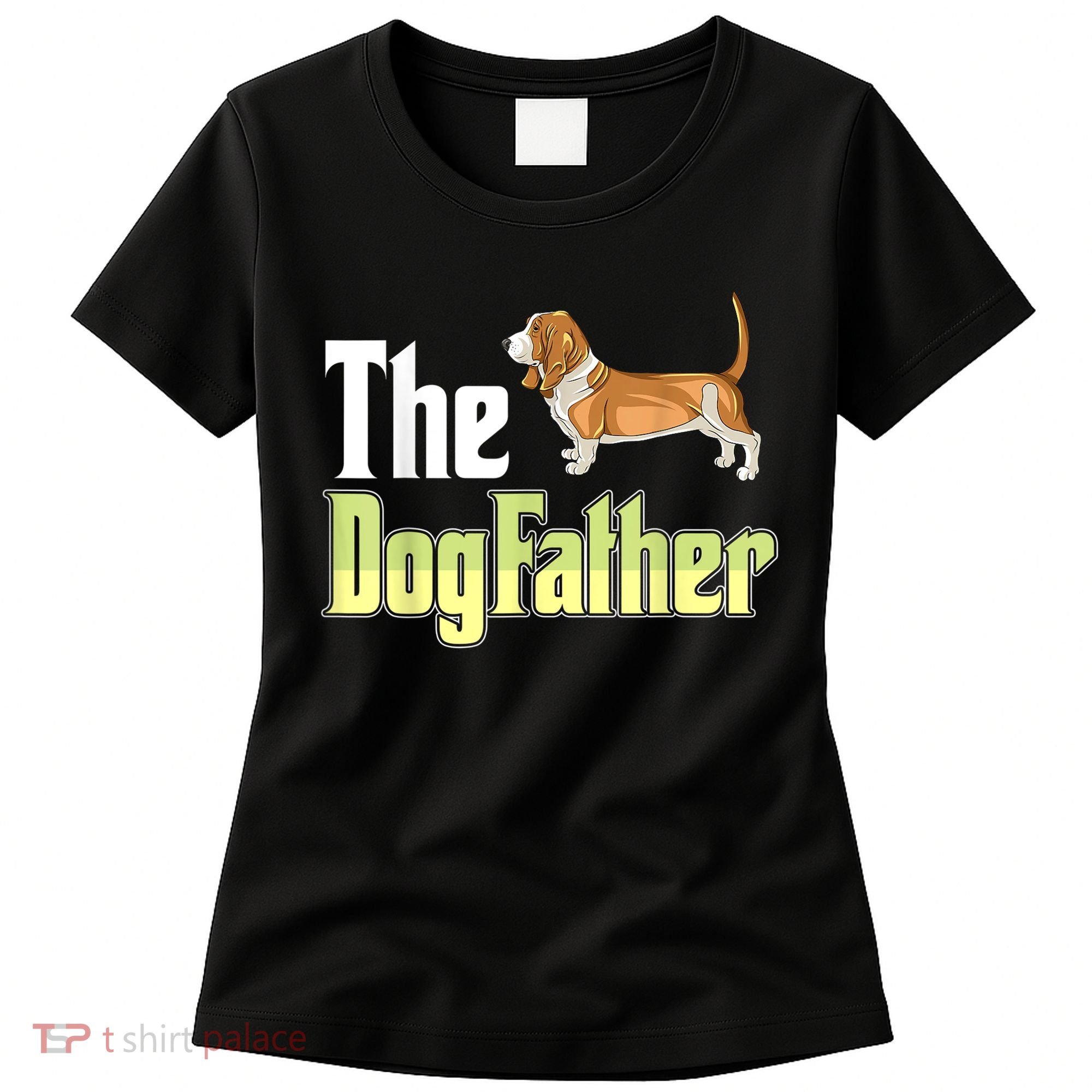 The Dogfather Basset Hound Funny Dog Owner Father’ Day Women's T-Shirt