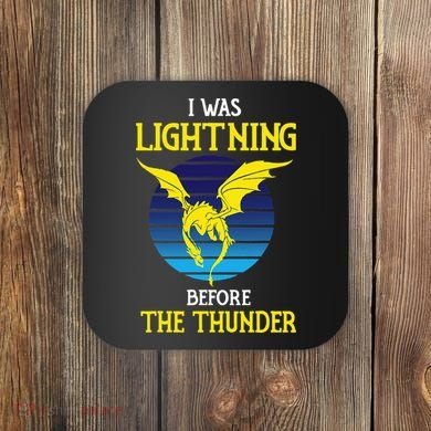 Thunder Dragon Birthday Coaster
