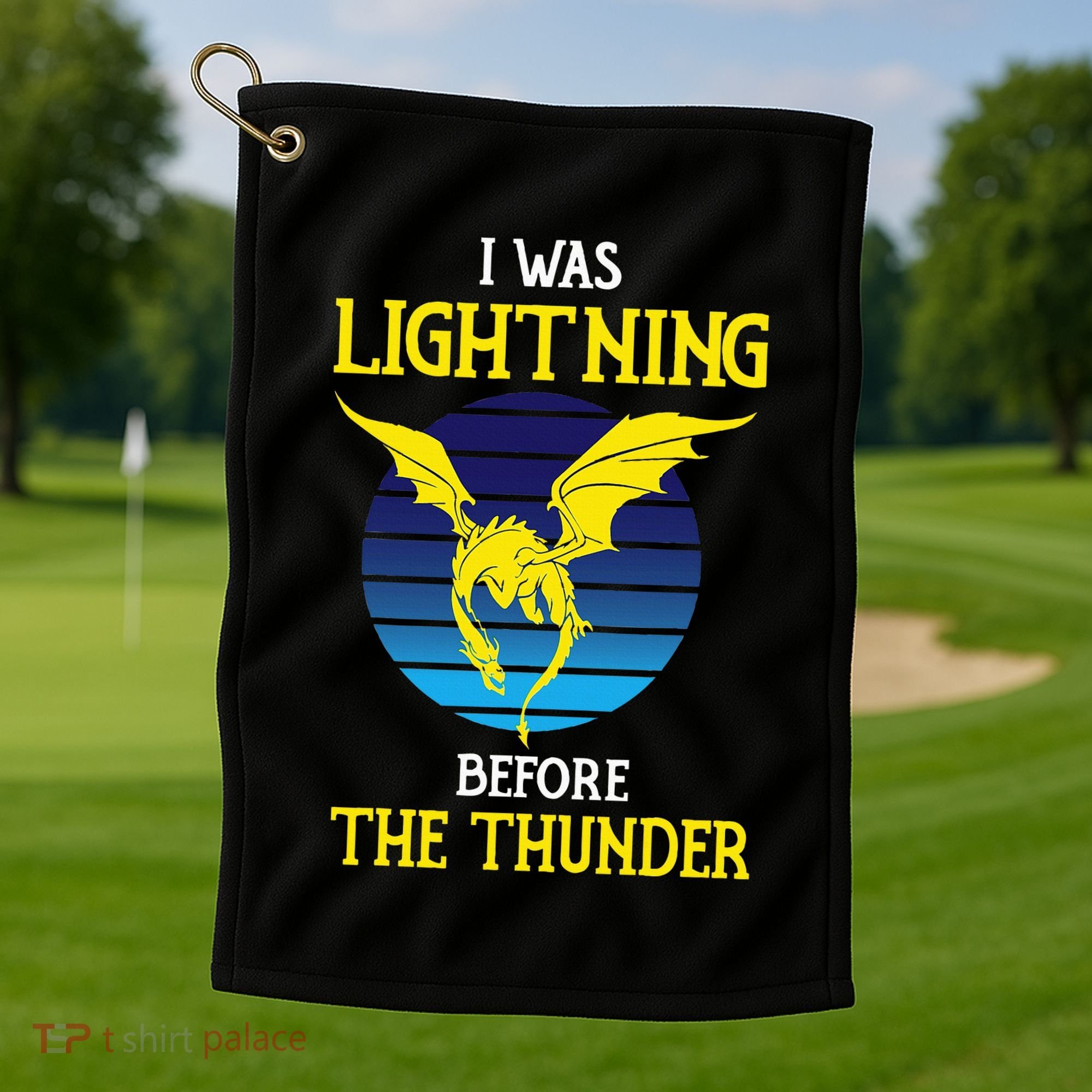 Thunder Dragon Birthday Golf Towel