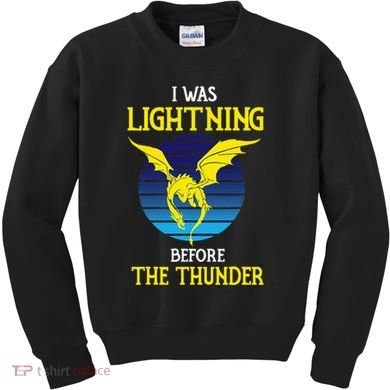 Thunder Dragon Birthday Kids Sweatshirt