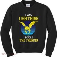 Thunder Dragon Birthday Kids Sweatshirt thumb 0