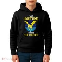 Thunder Dragon Birthday Kids Hoodie thumb 4