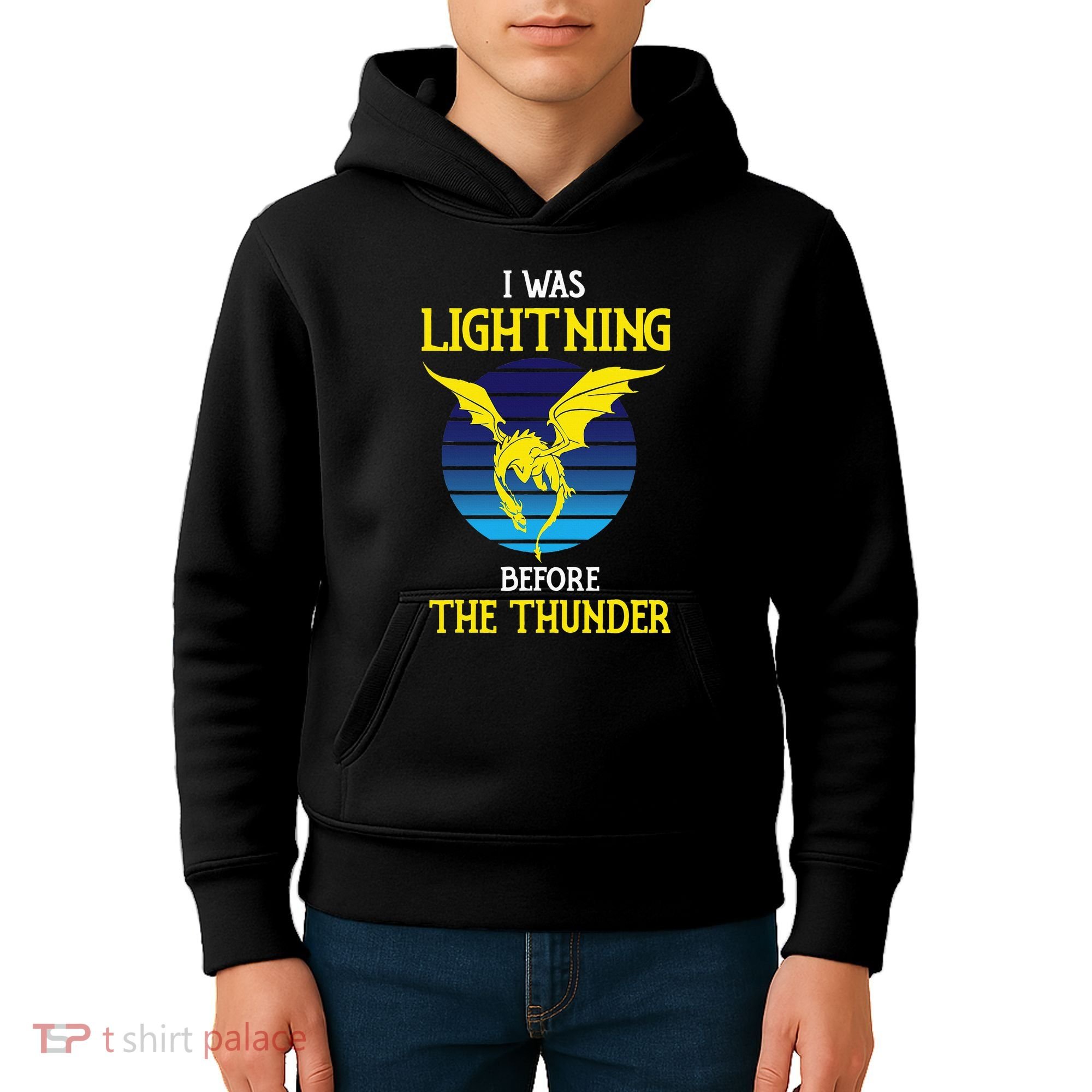 Thunder Dragon Birthday Kids Hoodie