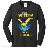 Thunder Dragon Birthday Kids Long Sleeve Shirt thumb 0