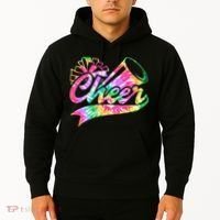 Tie Dye Cheerleading Peace Love Cheer Hoodie thumb 2