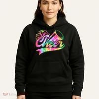 Tie Dye Cheerleading Peace Love Cheer Hoodie thumb 5