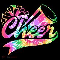 Tie Dye Cheerleading Peace Love Cheer Hoodie thumb 7