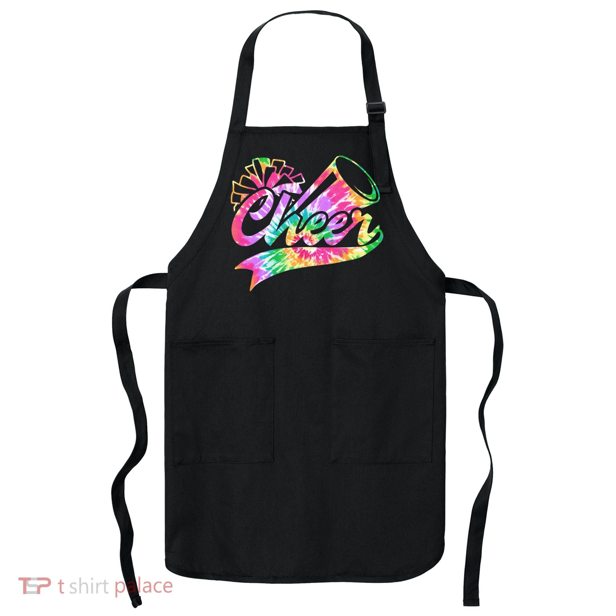 Tie Dye Cheerleading Peace Love Cheer Apron