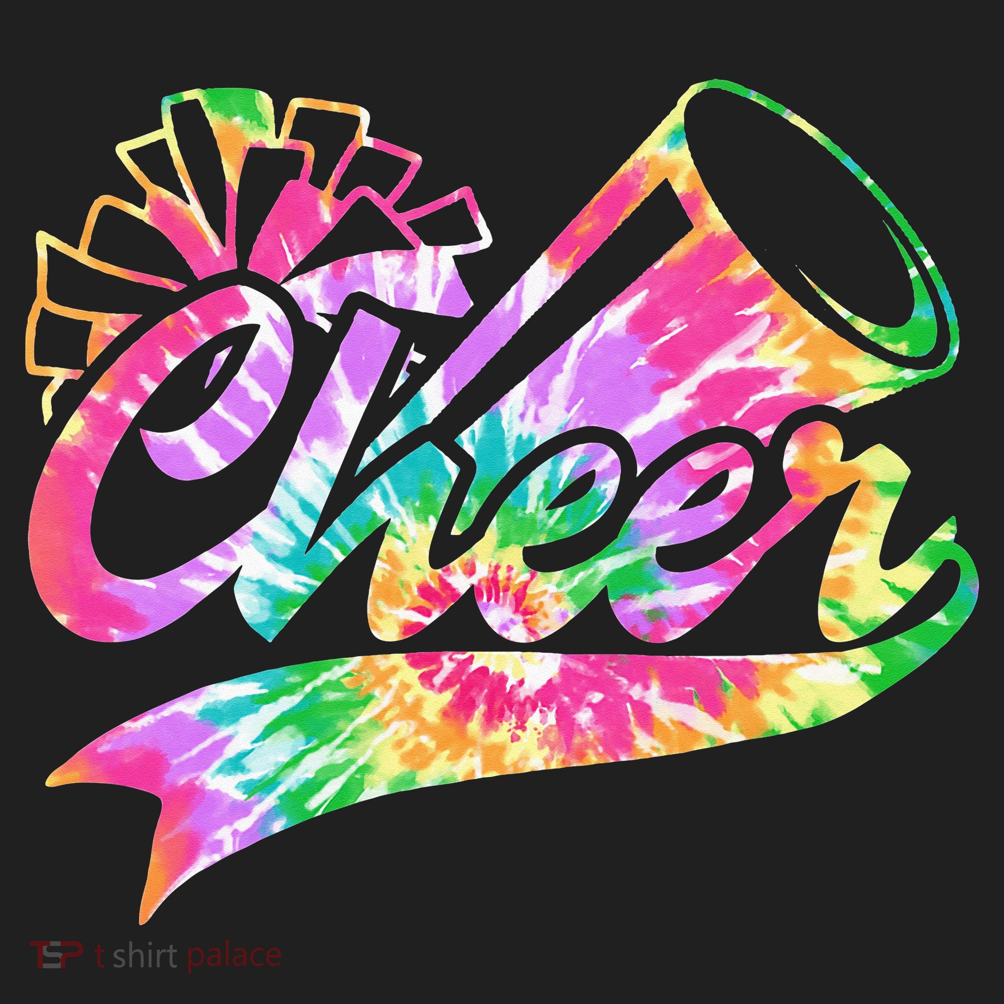 Tie Dye Cheerleading Peace Love Cheer Tumbler
