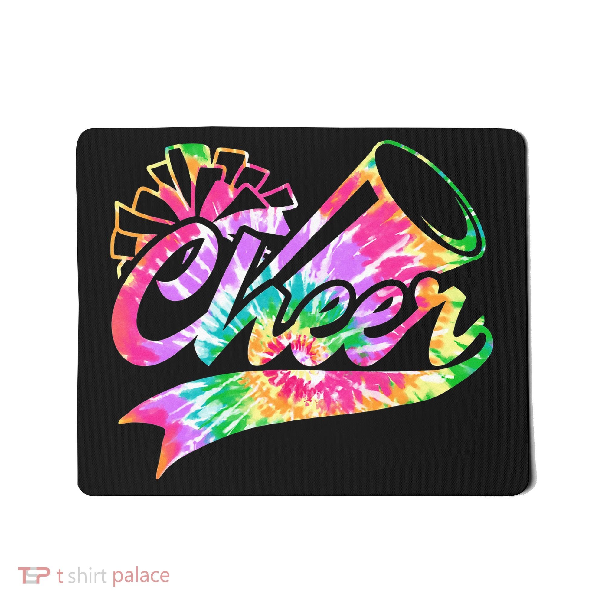 Tie Dye Cheerleading Peace Love Cheer Mousepad