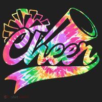 Tie Dye Cheerleading Peace Love Cheer Hat thumb 2
