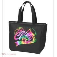 Tie Dye Cheerleading Peace Love Cheer Tote Bag thumb 3