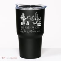 The Devil Can Scrap But The Lord Has Won Country Western Tumbler thumb 0