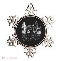 The Devil Can Scrap But The Lord Has Won Country Western Ornament thumb 0