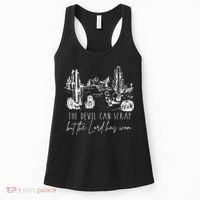 The Devil Can Scrap But The Lord Has Won Country Western Women's Tank Top thumb 0