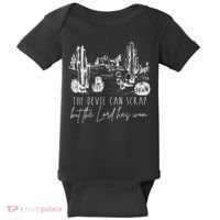 The Devil Can Scrap But The Lord Has Won Country Western Baby Bodysuit thumb 0