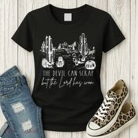The Devil Can Scrap But The Lord Has Won Country Western Women's T-Shirt thumb 3
