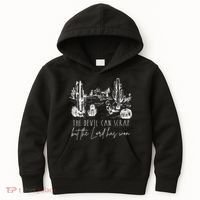The Devil Can Scrap But The Lord Has Won Country Western Kids Hoodie thumb 0