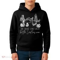 The Devil Can Scrap But The Lord Has Won Country Western Kids Hoodie thumb 4