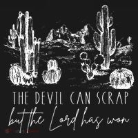 The Devil Can Scrap But The Lord Has Won Country Western Kids Long Sleeve Shirt thumb 2
