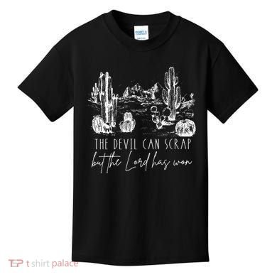 The Devil Can Scrap But The Lord Has Won Country Western Kids T-Shirt
