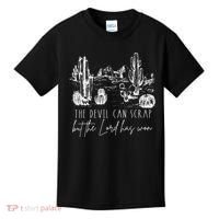 The Devil Can Scrap But The Lord Has Won Country Western Kids T-Shirt thumb 0