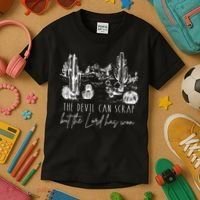 The Devil Can Scrap But The Lord Has Won Country Western Kids T-Shirt thumb 3