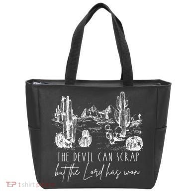 The Devil Can Scrap But The Lord Has Won Country Western Tote Bag