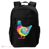 Tie Dye Chicken For Hippy Farmer Hobby Farm Gift Backpack thumb 0
