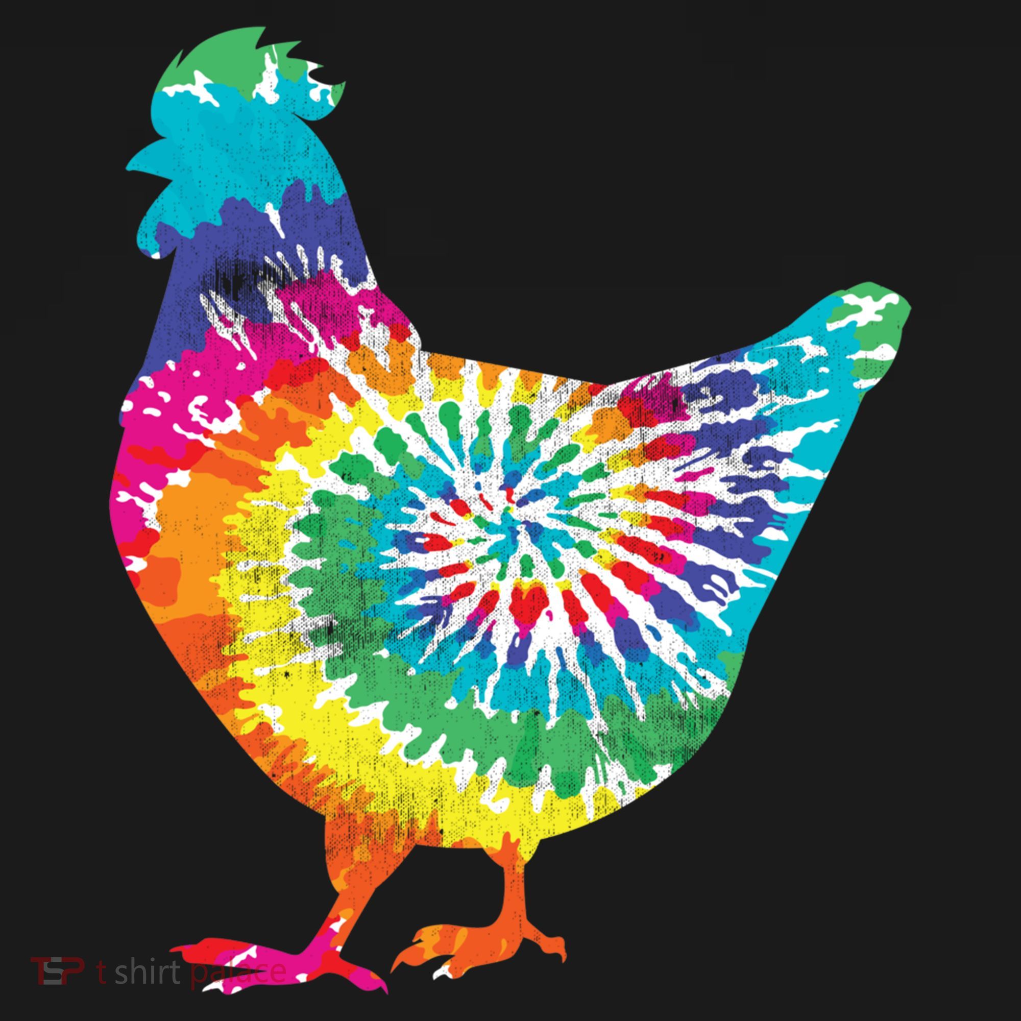 Tie Dye Chicken For Hippy Farmer Hobby Farm Gift Backpack