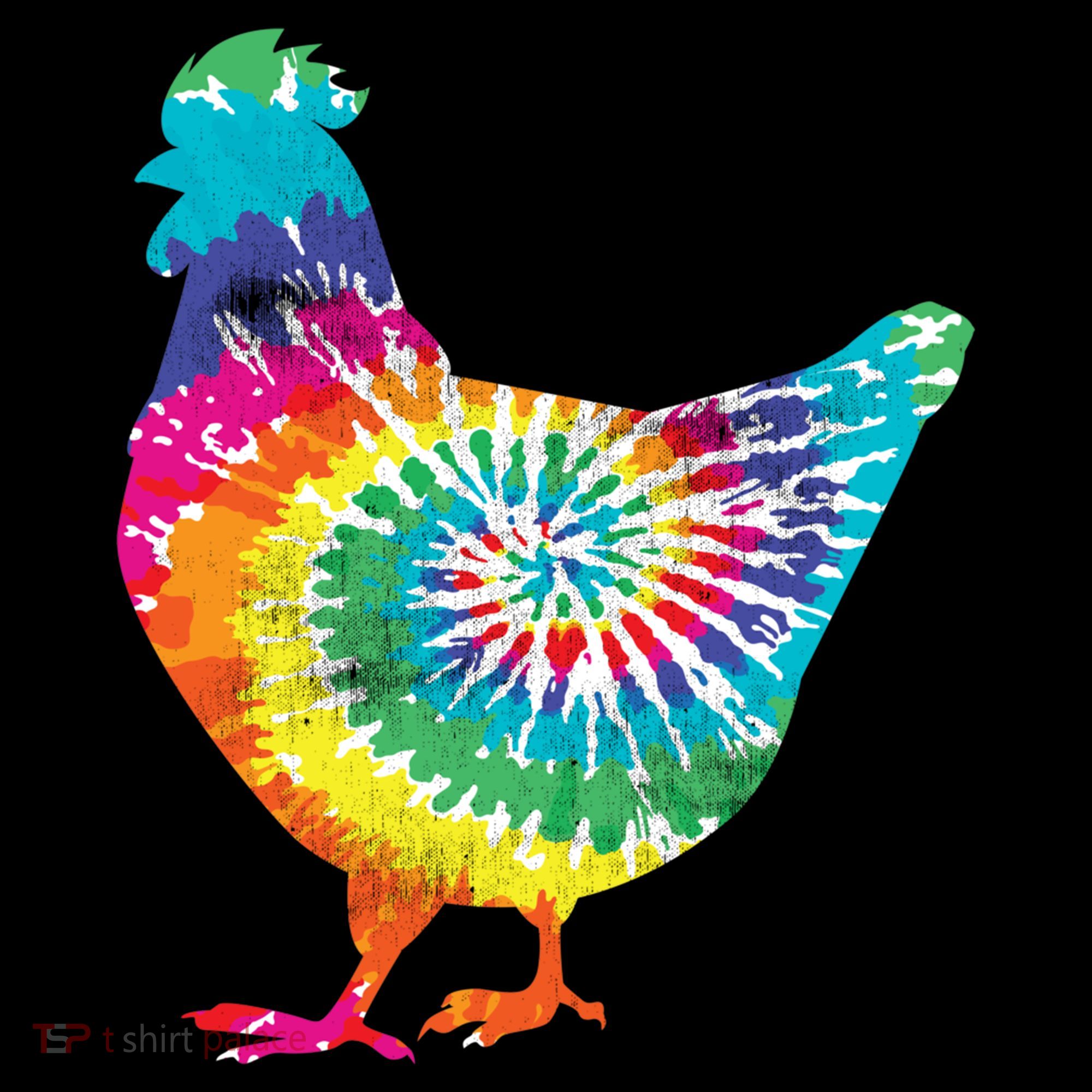Tie Dye Chicken For Hippy Farmer Hobby Farm Gift Coffee Mug