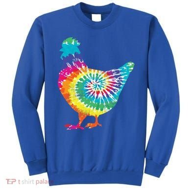Tie Dye Chicken For Hippy Farmer Hobby Farm Gift Sweatshirt