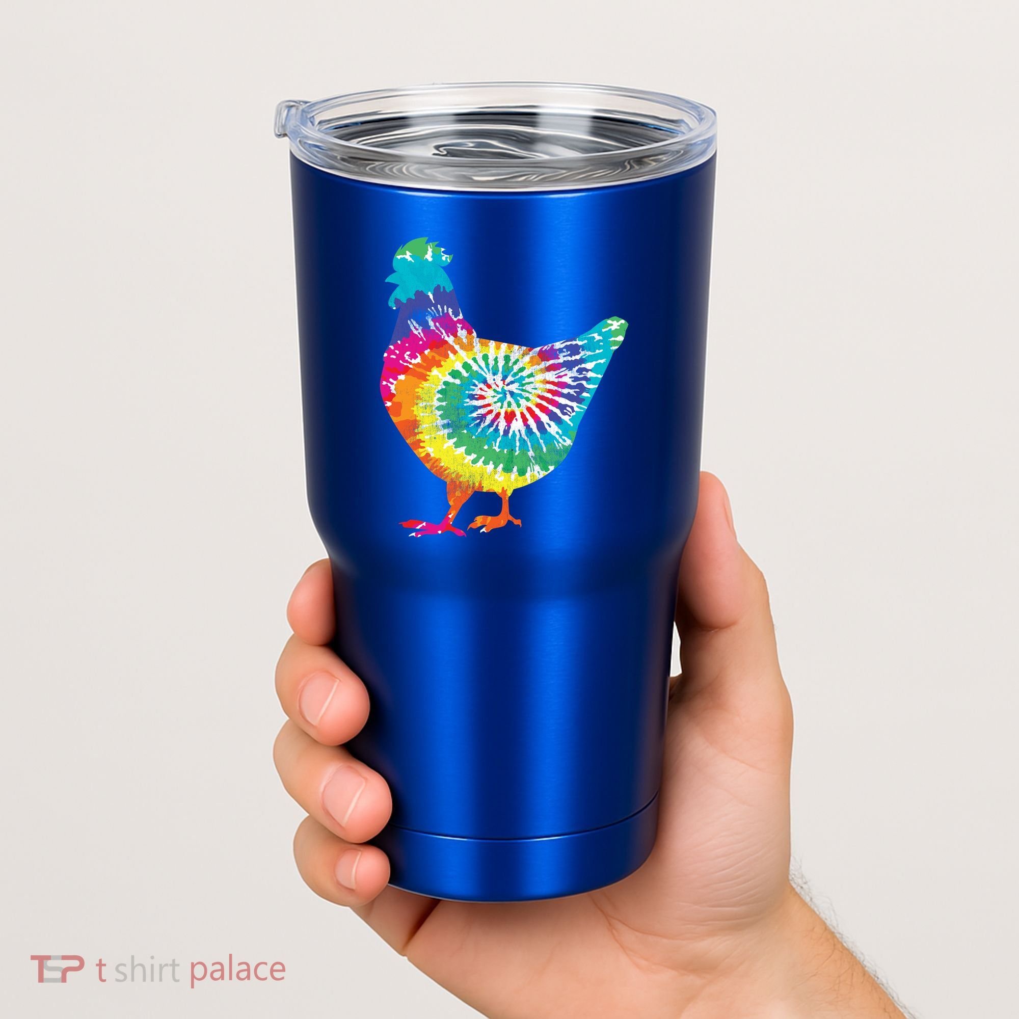 Tie Dye Chicken For Hippy Farmer Hobby Farm Gift Tumbler