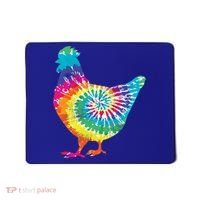 Tie Dye Chicken For Hippy Farmer Hobby Farm Gift Mousepad thumb 0