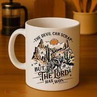 The Devil Can Scrap But The Lord Has Won Country Music Coffee Mug thumb 4