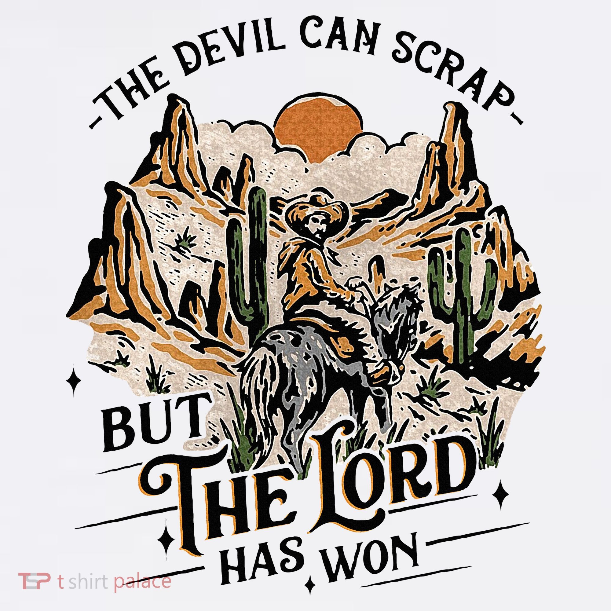 The Devil Can Scrap But The Lord Has Won Country Music Mousepad