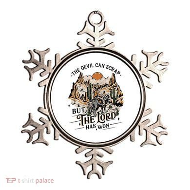 The Devil Can Scrap But The Lord Has Won Country Music Ornament