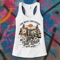 The Devil Can Scrap But The Lord Has Won Country Music Women's Tank Top thumb 3