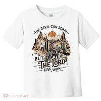 The Devil Can Scrap But The Lord Has Won Country Music Toddler T-Shirt thumb 0