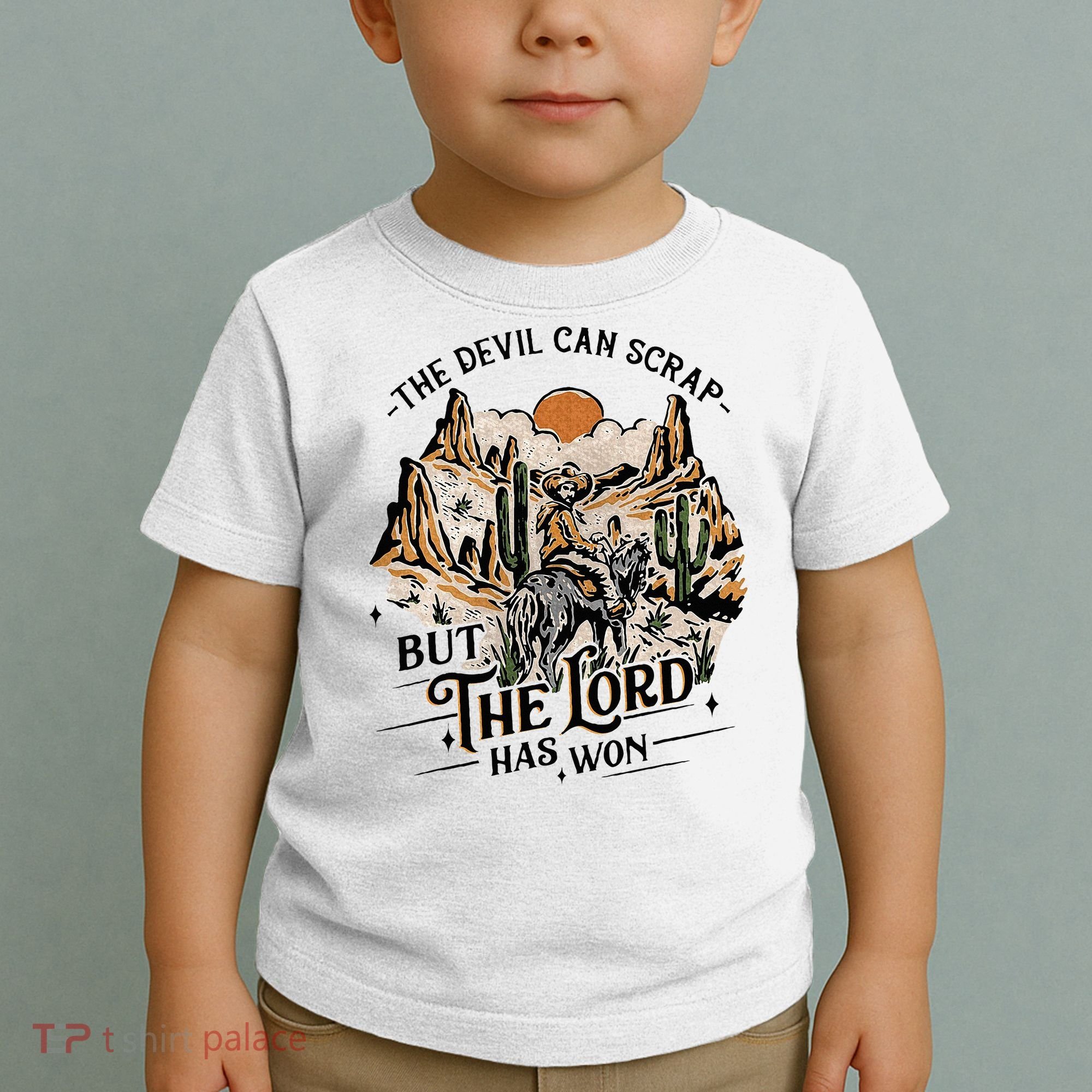 The Devil Can Scrap But The Lord Has Won Country Music Toddler T-Shirt